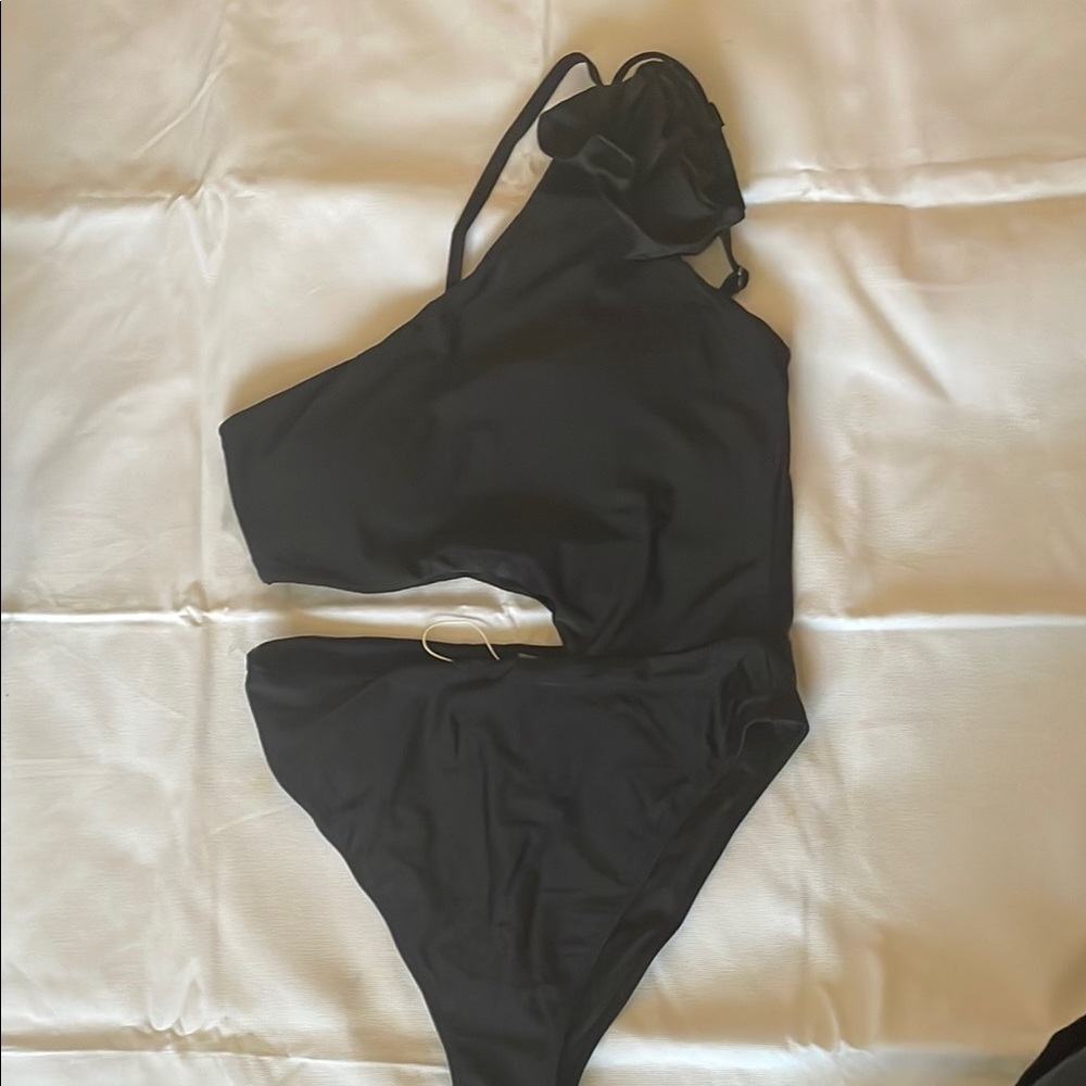 Nyomi Ruffle Cutout One-Piece Swimsuit